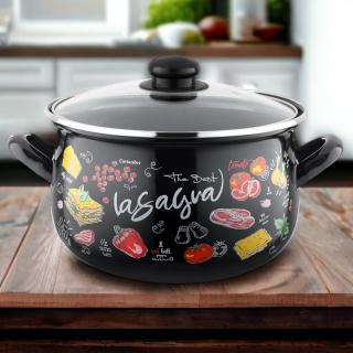 Garnek emaliowany Lasagna Emalia Pleszew 18 cm 3 l