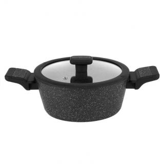 Garnek na indukcję non-stick z pokrywką Ceres Marble Starke Pro 1,2 l