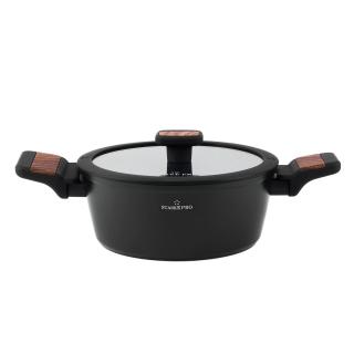 Garnek z pokrywką na indukcję non-stick Archie Wooden Starke Pro 2 l