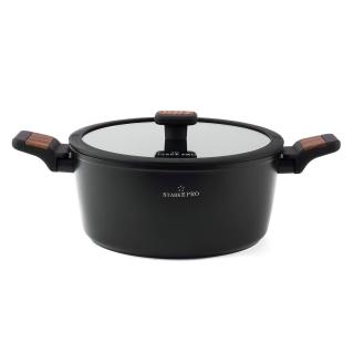 Garnek z pokrywką na indukcję non-stick Archie Wooden Starke Pro 4,2 l