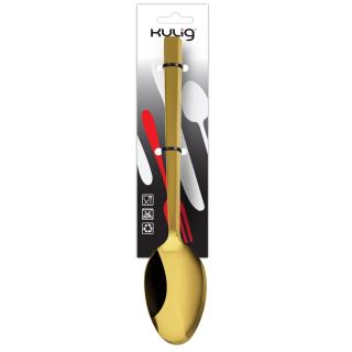 Komplet 3 łyżek obiadowych Piano Shiny Gold Kulig 20,8 cm