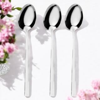 Komplet 3 łyżek stołowych Como Silver Ambition 20,7 cm
