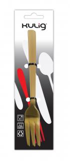 Komplet 3 widelczyków do ciasta Piano Gold Kulig 15 cm