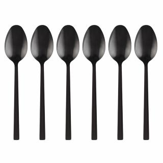 Komplet 6 łyżeczek do herbaty Piano Black Kulig 14,8 cm