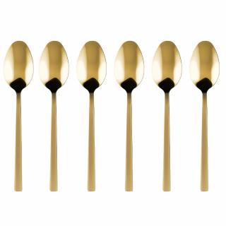 Komplet 6 łyżeczek do herbaty Piano Gold Kulig 14,8 cm