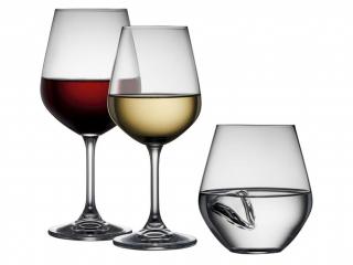 Komplet kieliszków do wina i szklanek do zimnych napojów Krystal Lyngby Glas 18-elementowy