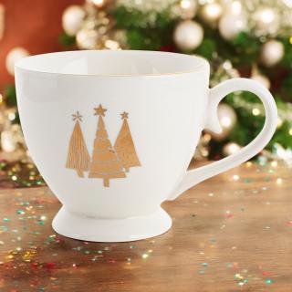 Kubek Golden Christmas Tree Florina 440 ml