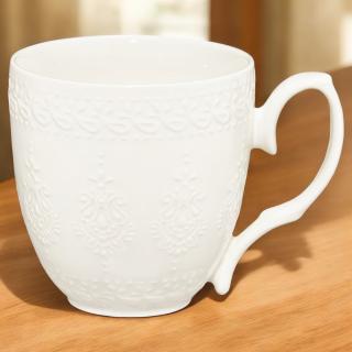 Kubek porcelanowy Galactic White Paisley Ambition 350 ml