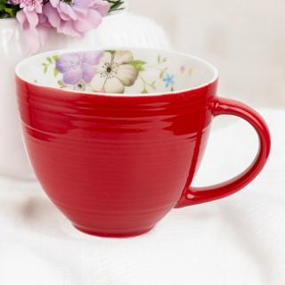 Kubek porcelanowy Ravier Red Florina 450 ml