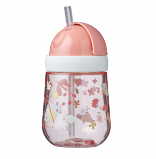 Kubek ze słomką Mio Flowers  Butterflies Mepal 300 ml