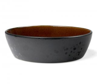 Miska/salaterka Stoneware Black/Amber Bitz 18 cm