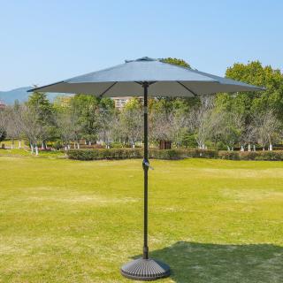 Parasol ogrodowy Round Light Grey 3 m