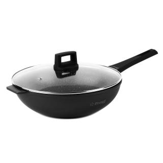 Patelnia głęboka WOK z pokrywką na indukcję non-stick Taylor Marble Starke Pro 32 cm