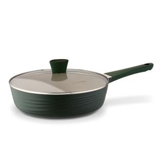 Patelnia głęboka z pokrywką marmurowa na indukcję Naturale Starke Pro 28 cm