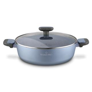 Patelnia głęboka z pokrywką na indukcję Double Starke Pro 28 cm