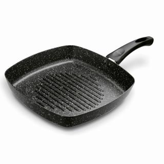 Patelnia grillowa marmurkowa Marmara Black Tadar 26 cm