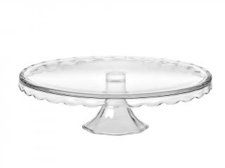 Patera szklana Falbanka Huta Szkła Jasło 32 cm