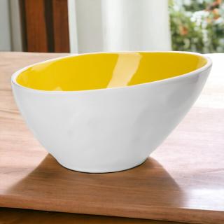 Salaterka ceramiczna Arancini Yellow Florina 15,6x11,8 cm