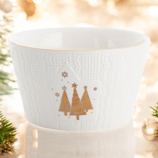 Salaterka porcelanowa Golden Christmas Tree Florina 13 cm