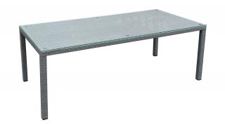 Stół ogrodowy technorattanowy Gray 200x100x74 cm