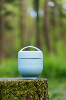 Termos obiadowy z pojemnikiem i łyżką Fuori Miętowy Vialli Design 680 ml