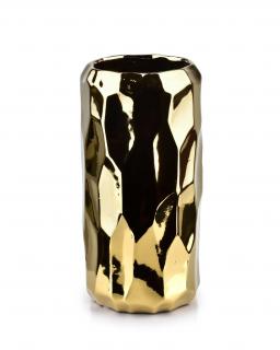 Wazon ceramiczny Babette Gold HTTS7699 11x22 cm