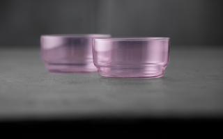 Zestaw 2 miseczek Torino Różowe Lyngby Glas 12 cm