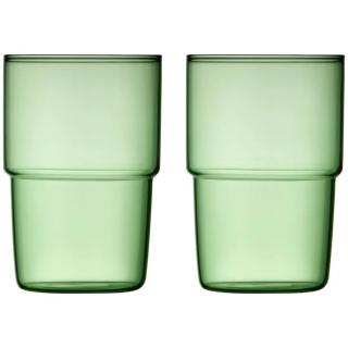 Zestaw 2 szklanek do napojów Torino Zielone Lyngby Glas 400 ml