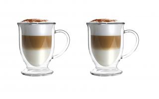 Zestaw 2 szklanek z podwójną ścianką do latte Amo 250 ml Vialli Design