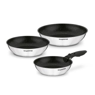 Zestaw 3 patelni z odpinaną rączką Colate Konighoffer 20,24,28 cm