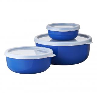 Zestaw 3 pojemników z pokrywkami Lumina Vivid Blue Mepal