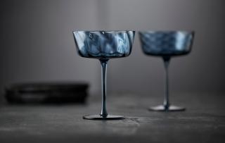 Zestaw 4 kieliszków do szampana Vienna Blue Lyngby Glas 300 ml