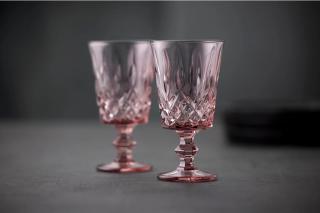 Zestaw 4 kieliszków do wina Sorrento Różowe Lyngby Glas 290 ml