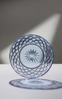 Zestaw 4 talerzy deserowych Sorrento Niebieskie Lyngby Glas 21 cm