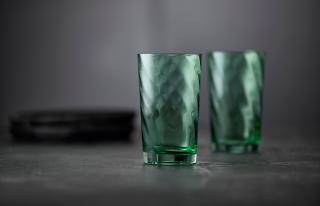 Zestaw 4 wysokich szklanek Vienna Zielone Vienna 400 ml