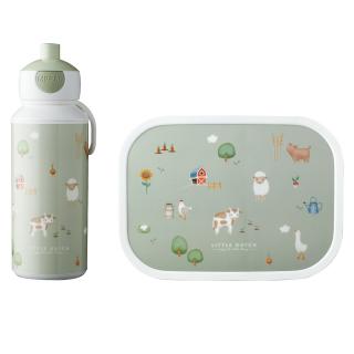 Zestaw dziecięcy bidon i lunchbox Campus Little Farm Mepal 750 ml