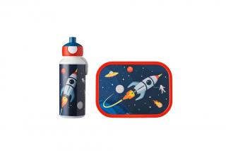 Zestaw dziecięcy bidon i lunchbox Campus Space Mepal 750 ml