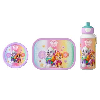 Zestaw dziecięcy bidon, lunchbox i pudełko na owoce Campus Paw Patrol Girls Mepal