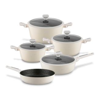 Zestaw garnków na indukcję non-stick Brule Starke Pro 9-elementowy