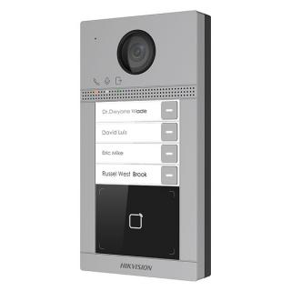 Wideodomofon Stacja bramowa IP 4-abonamentowa Hikvision DS-KV8413-WME1, 2Mpx, WiFi, PoE