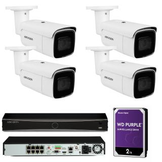 Zestaw 4 kamer IP DS-2CD2646G2T-IZS Hikvision AcuSense 4 Mpx