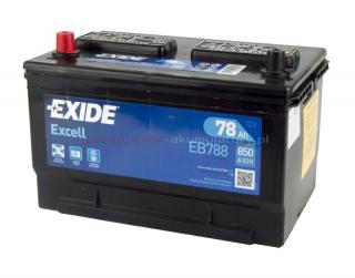 Akumulator 78Ah 850A L+ EXIDE EB788