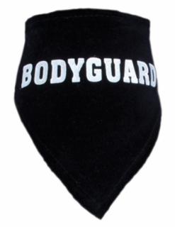 Apaszka czarna BODYGUARD r.4(30-36cm)