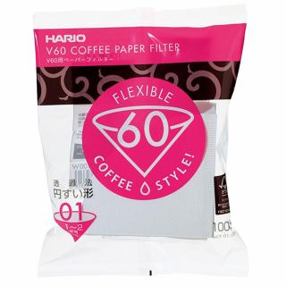 Hario filtry papierowe V60-01 (100 sztuk)
