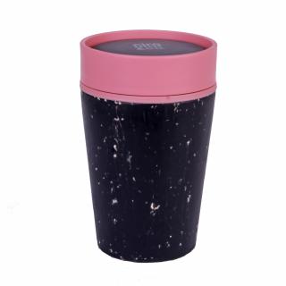 Kubek Circular Cup 227 ml czarno - różowy