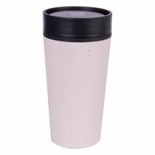 Kubek Circular Cup 340 ml kremowo - czarny