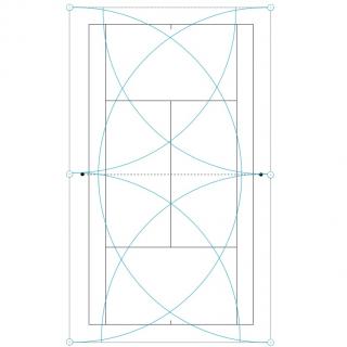 Nawadnianie kortu tenisowego 17 x 34m Hunter