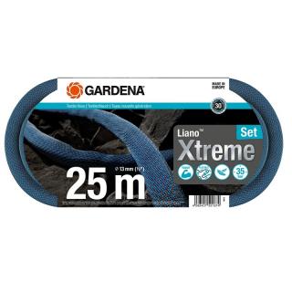 Wąż tekstylny Liano™ Xtreme 25 m – zestaw GARDENA (18475-20)