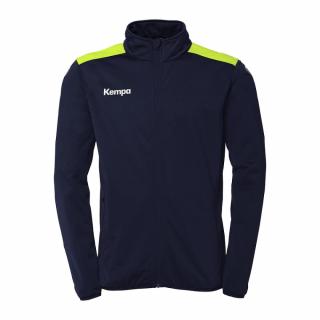 BLUZA EMOTION 27 POLY KEMPA - granatowy/neonowy żółty