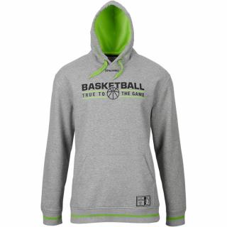 BLUZA Z KAPTUREM TEAM SPALDING - szary/zielony